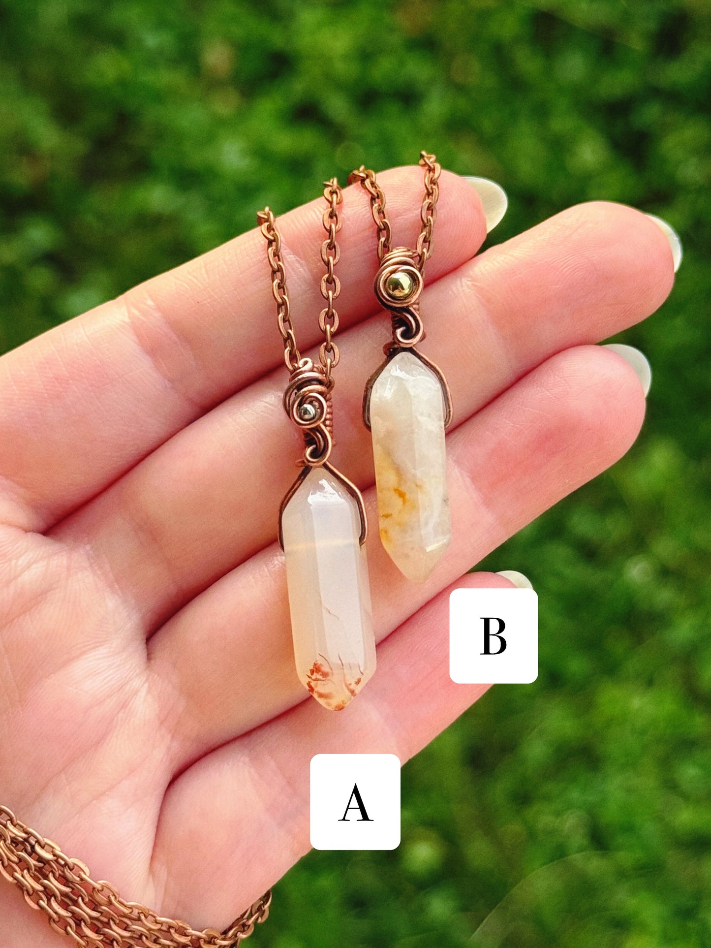 Agate Crystal Pendant