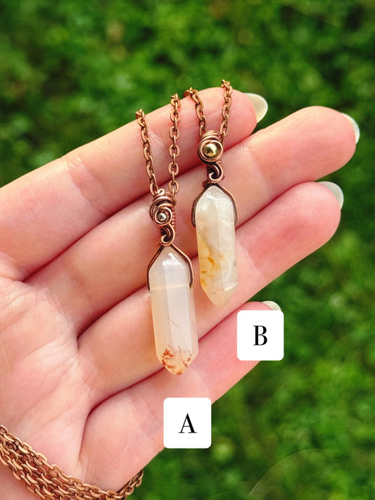 Agate Crystal Pendant