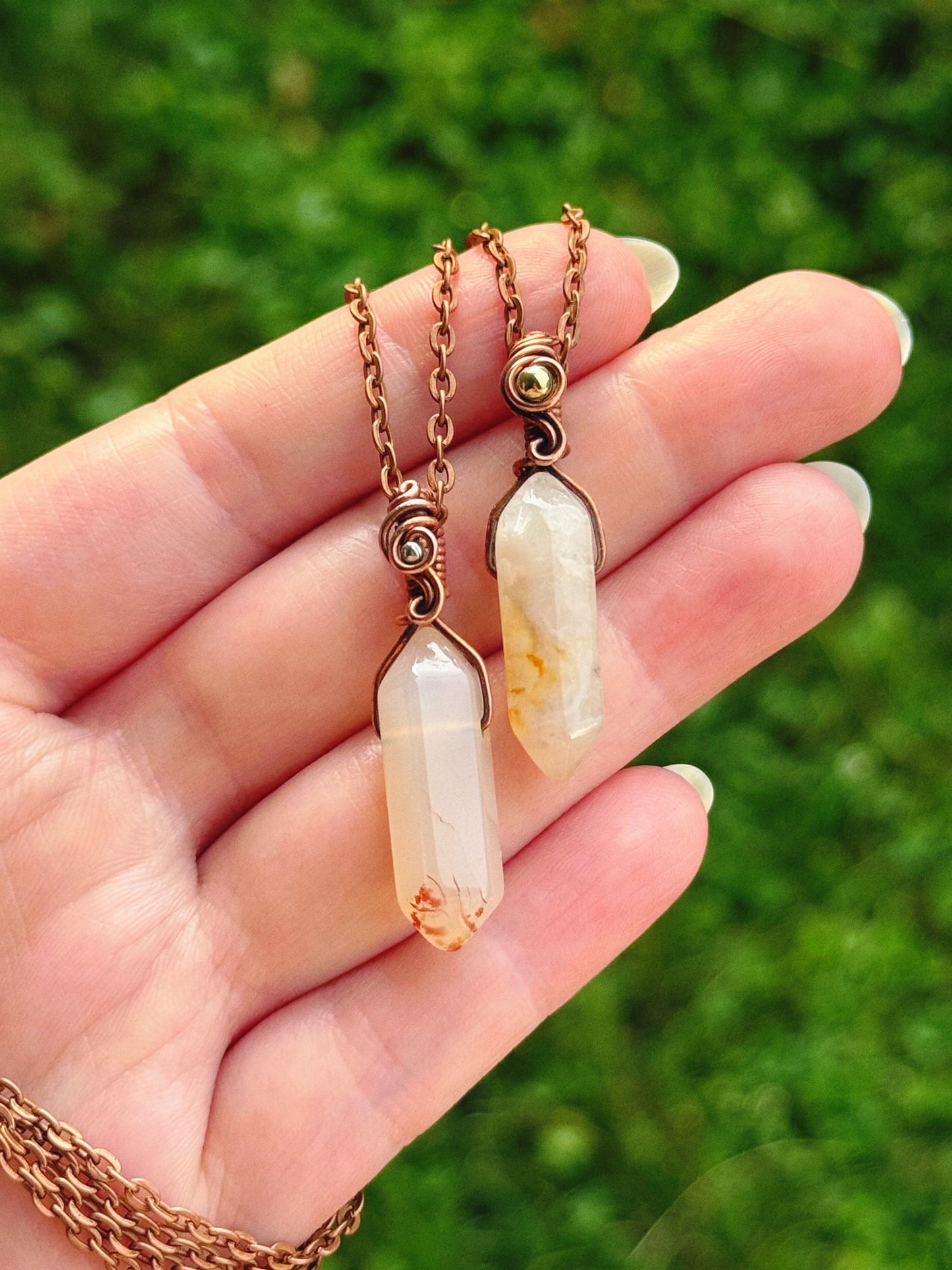 Agate Crystal Pendant