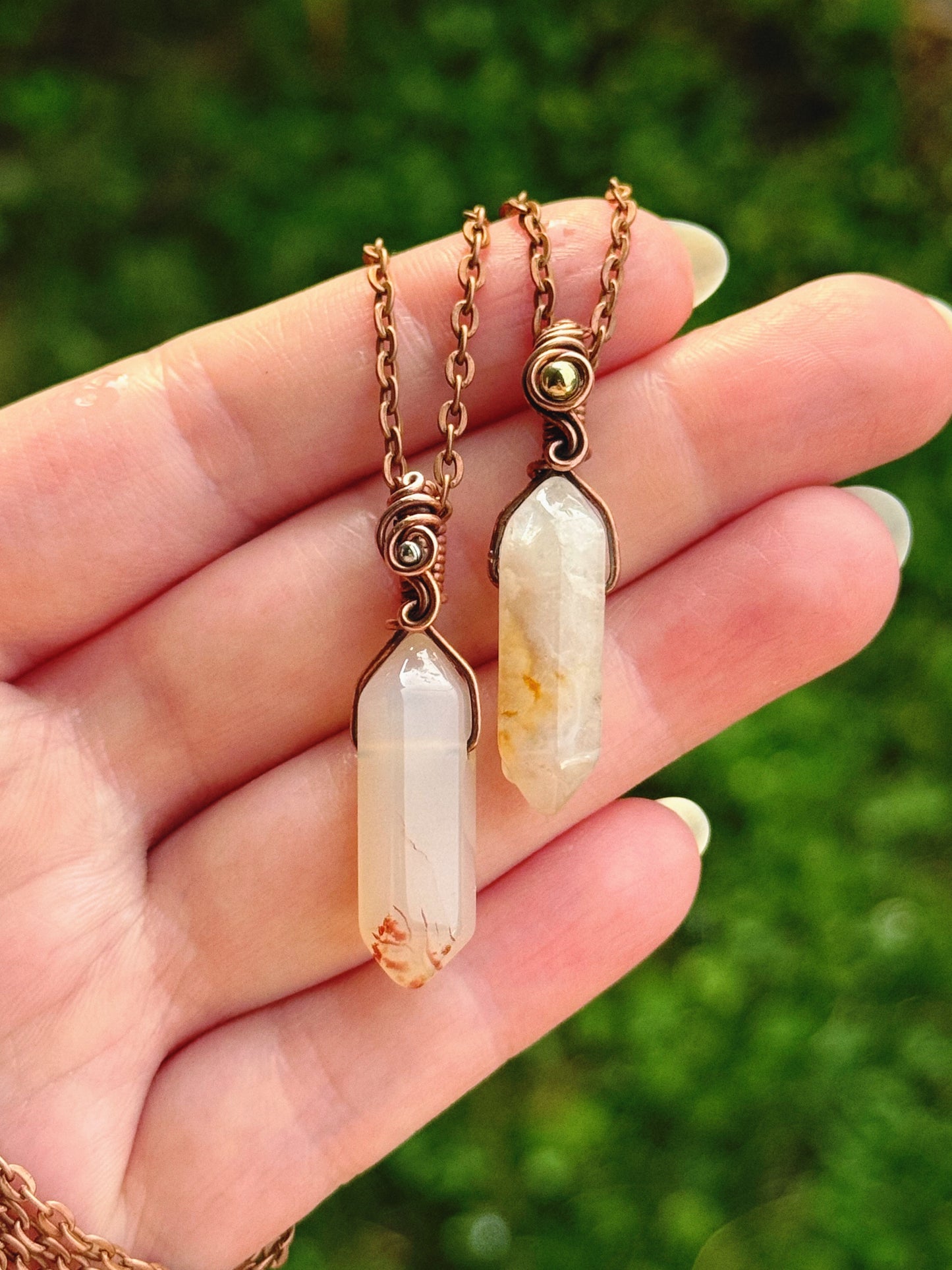 Agate Crystal Pendant